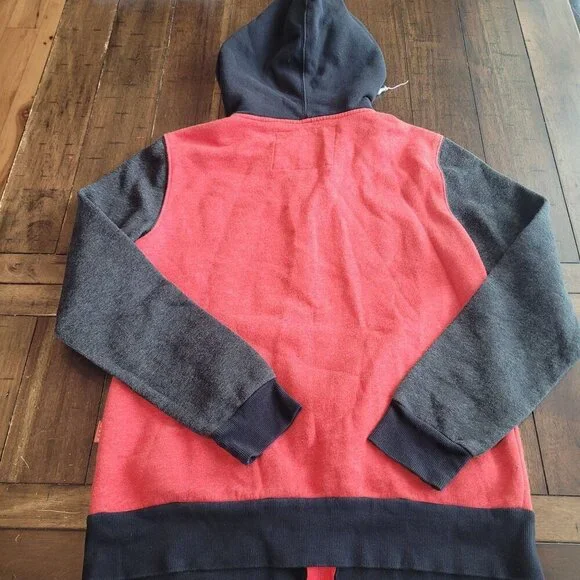 GLMR KLLS XL Red & Gray Zip-Up Hoodie With Pockets - Picture 2 of 6